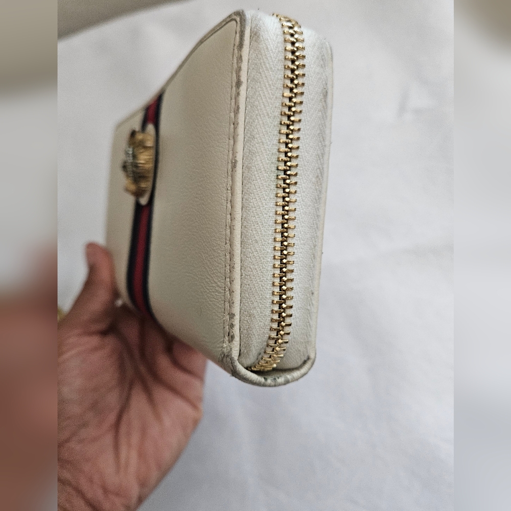 Gucci White Sherry Line Zippy Rajah Long Wallet 🌟FULL INCLUSION🌟 - Picture 11 of 14